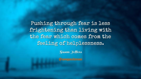 pushing through fear SOM